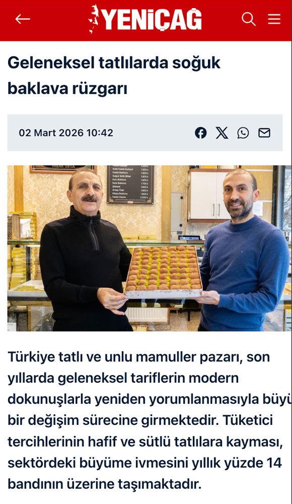 Türkiye tatlı ve unlu mamuller pazarı, son yıllarda geleneksel tariflerin modern dokunuşlarla yeniden yorumlanmasıyla büyük bir değişim sürecine girmektedir.
