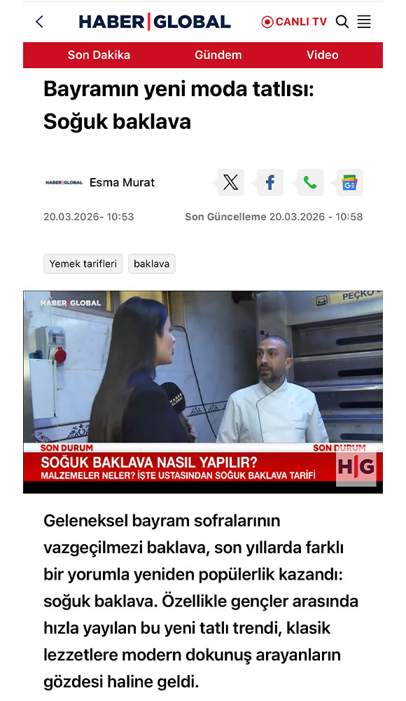 Soğuk Baklava Tarifi